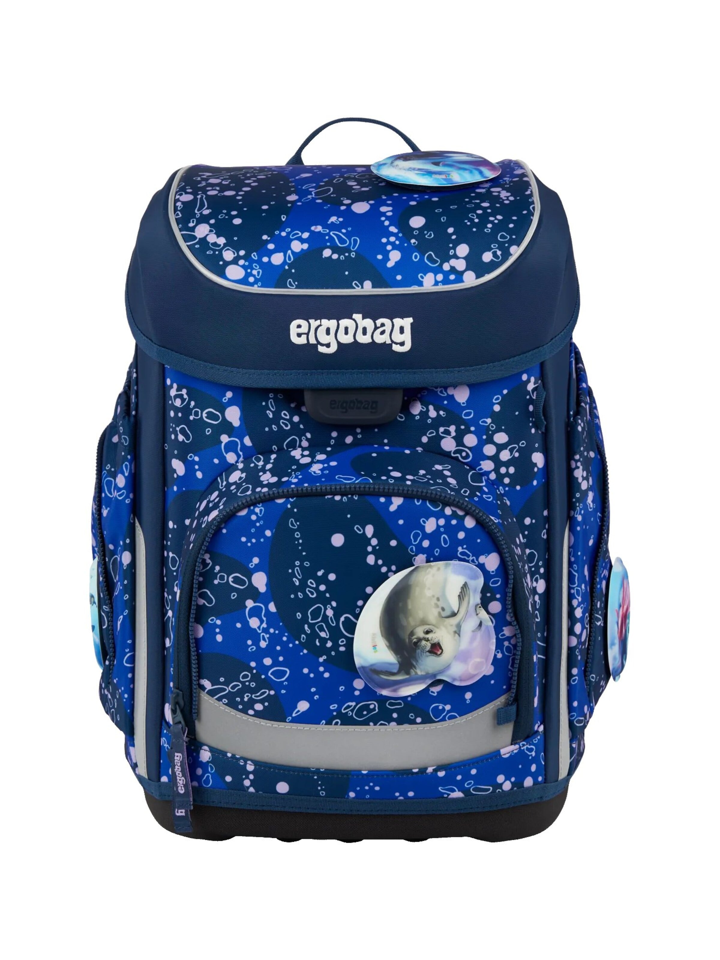 ergobag Backpack 'Schulranzen-Set cubo Set' in Blue
