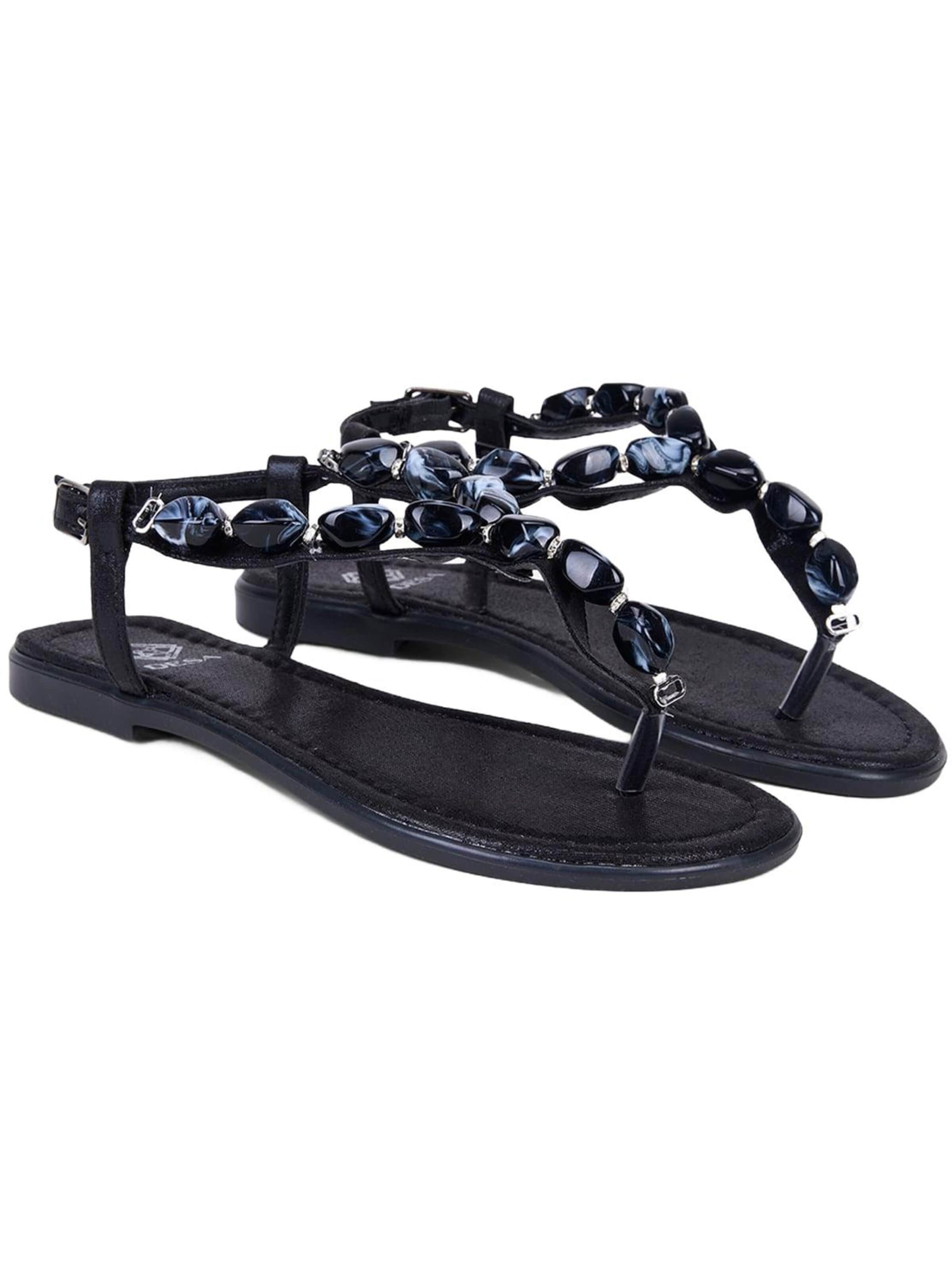 Desa Sandal 'Sandalen' in Black: front