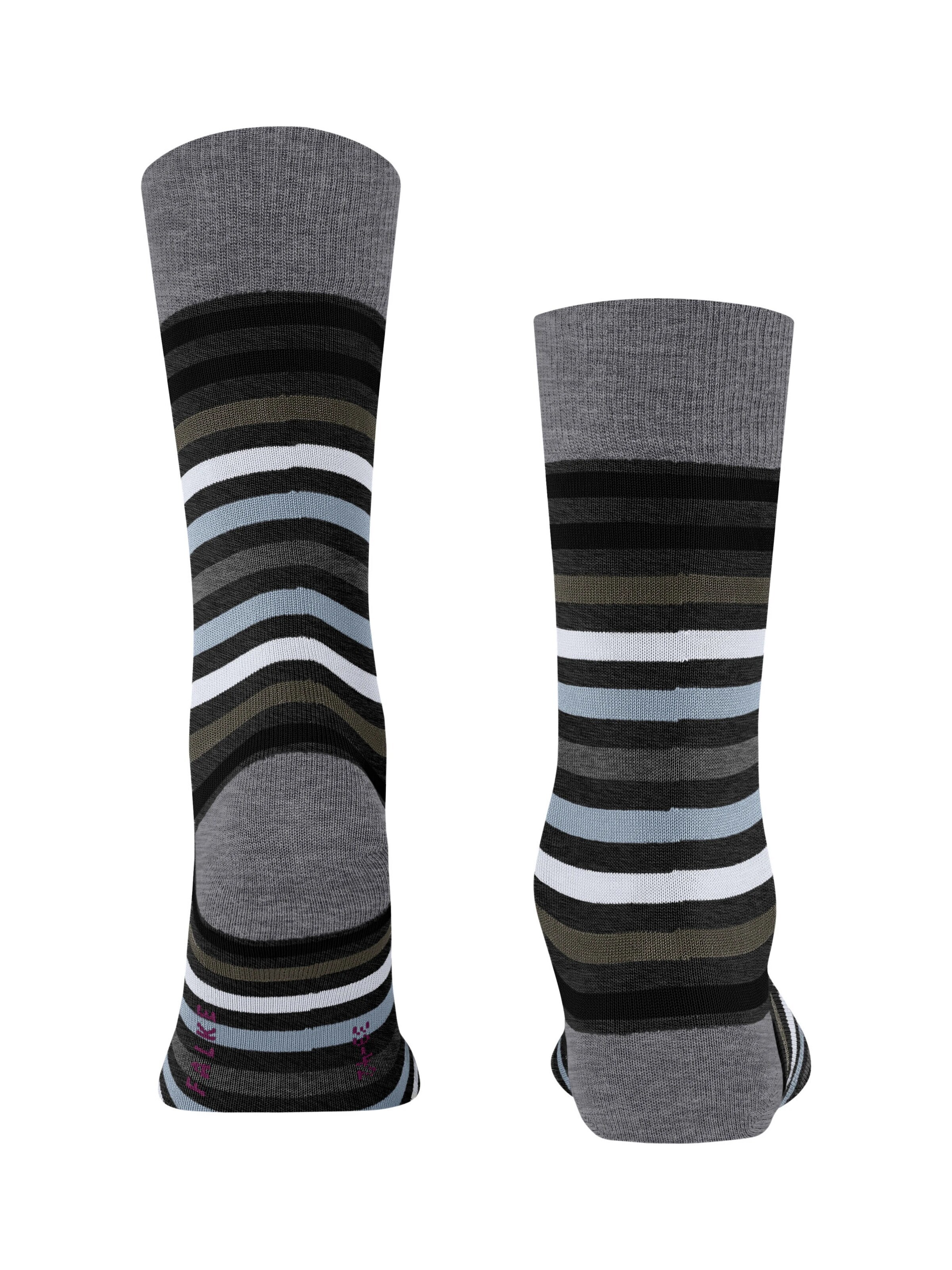 FALKE Socken 'Tinted Stripe'‌‌‌‌‌‌‌ in Schwarz