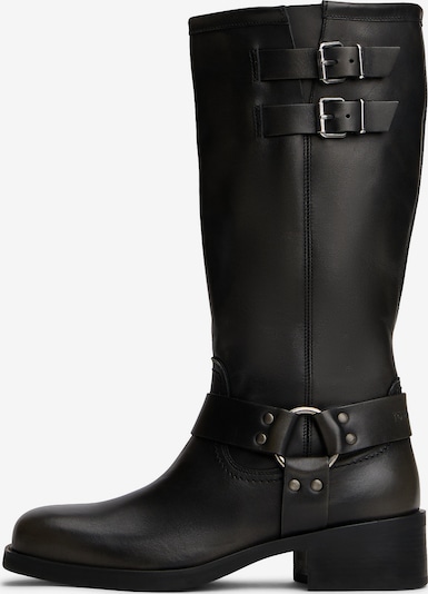 Cizme pe 36 Tommy Jeans pe negru, Vizualizare produs