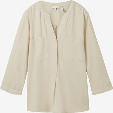 TOM TAILOR Blouse in Beige: front