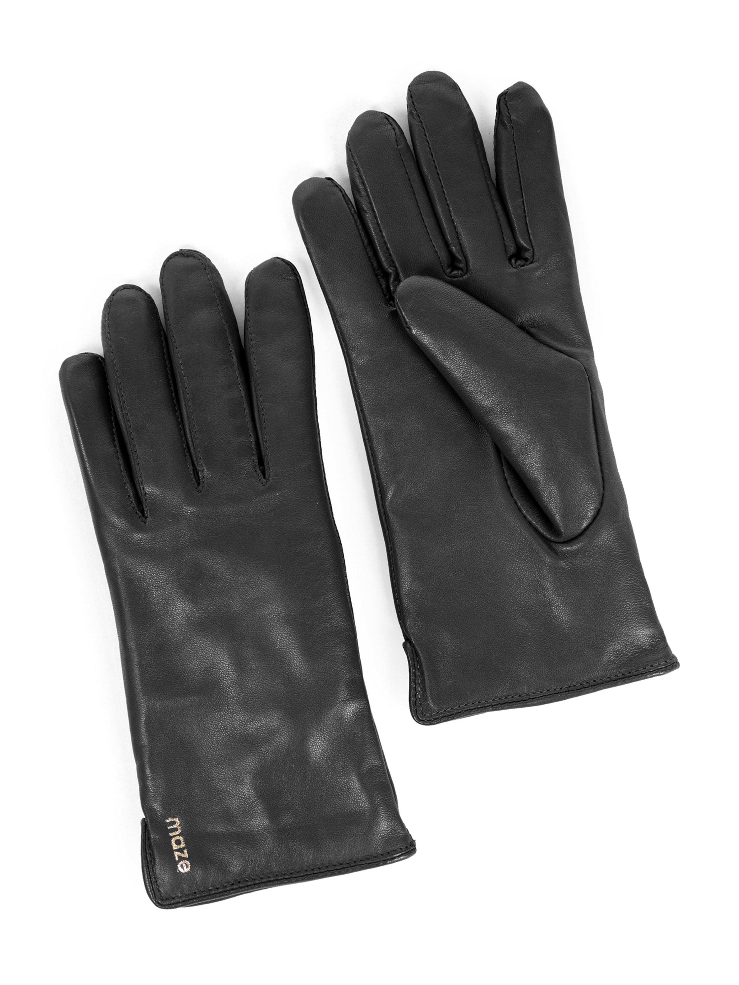 Maze Vingerhandschoenen in Zwart: voorkant