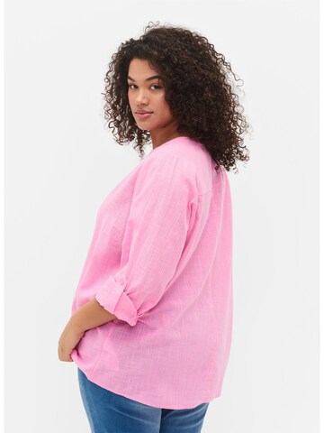 Zizzi Bluse 'Cananna' in Pink