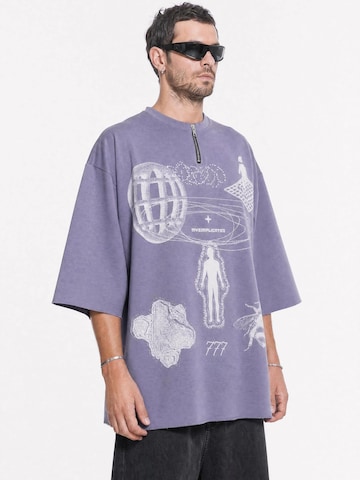 mysimplicated Oversized tričko '777 Mauve' – fialová