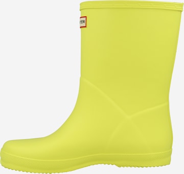 HUNTER Rubber Boots in Yellow