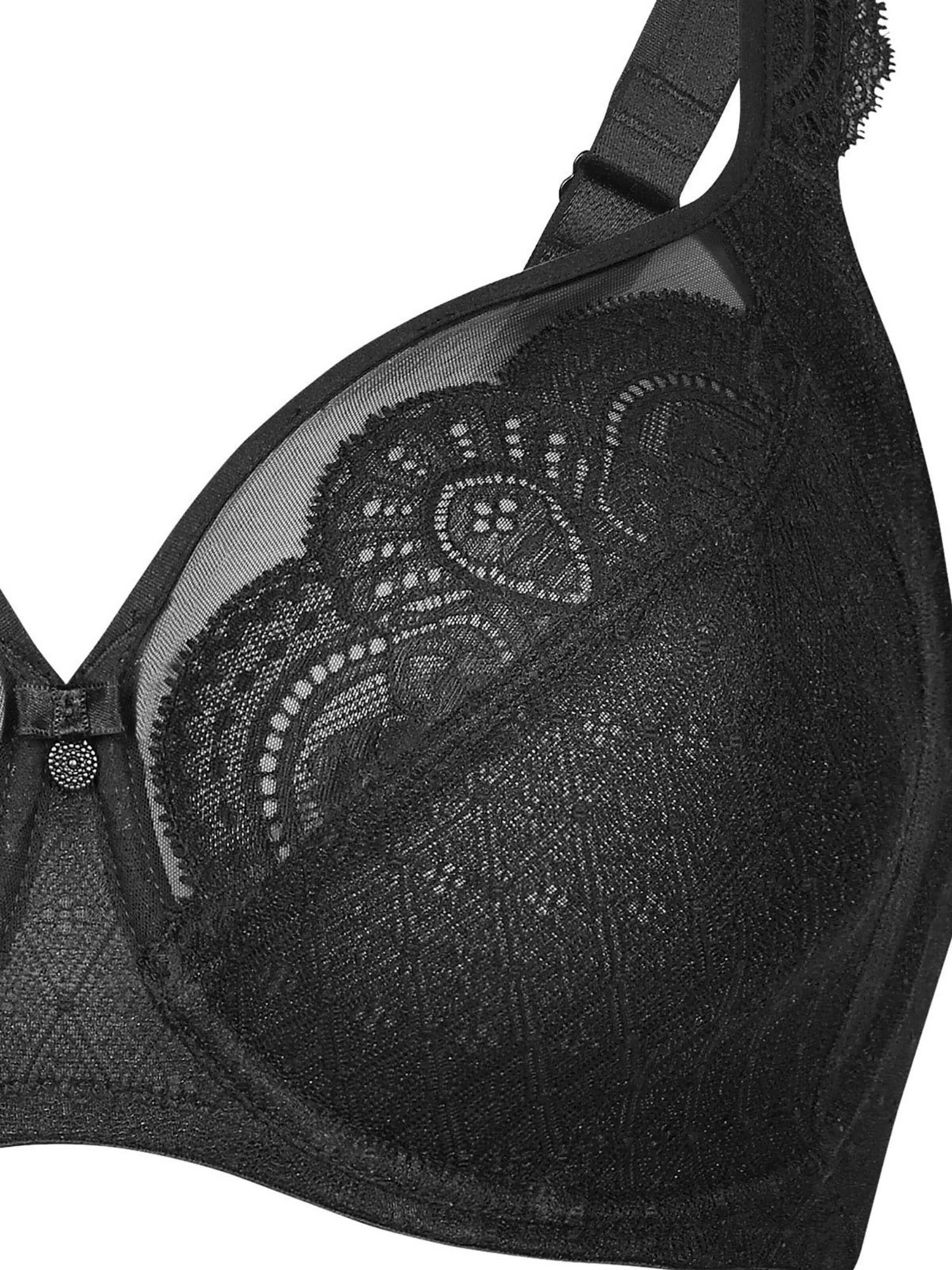 ROSA FAIA Minimiser Bra 'Selma' in Black