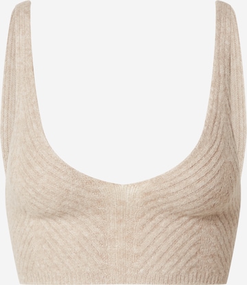 EDITED Knitted Top 'Silvia' in Beige: front