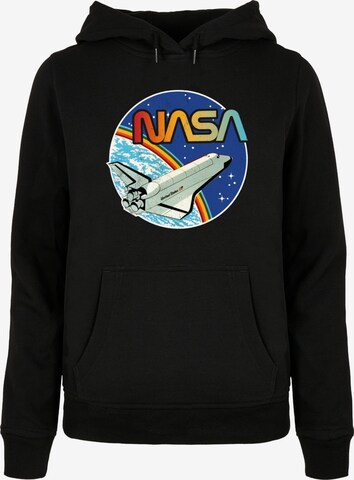 Sweat-shirt 'NASA - Rainbow' Merchcode en noir : devant