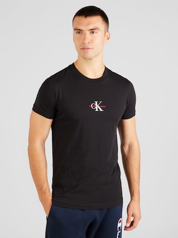 Calvin Klein Jeans Μπλουζάκι σε μαύρο: μπροστά