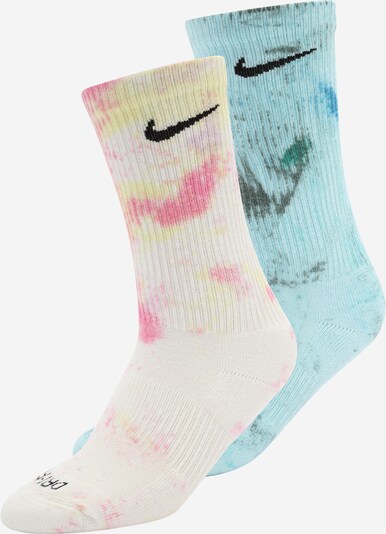 NIKE Sports socks 'Everyday Plus' in Light blue / Pink / Black / White, Item view
