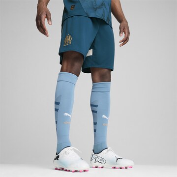 Regular Pantalon de sport PUMA en bleu : devant