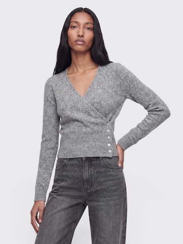 studioselect Strickjacke 'Corinna' in Grau: Vorderseite