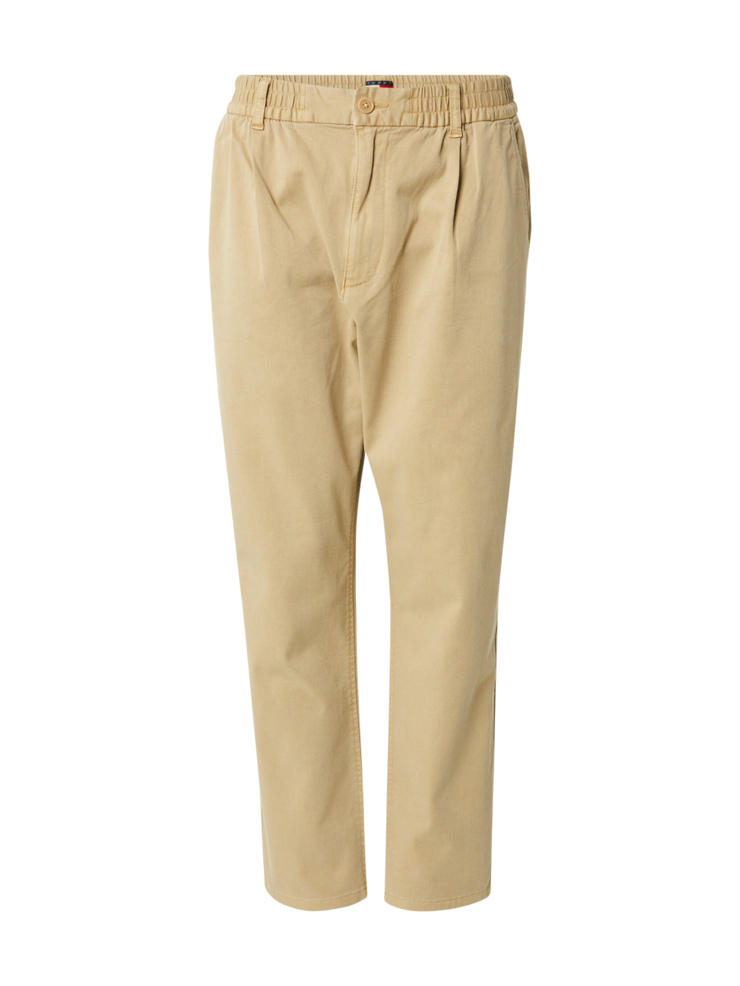 Effilé Pantalon à pince 'Isaac' Tommy Jeans en marron : devant