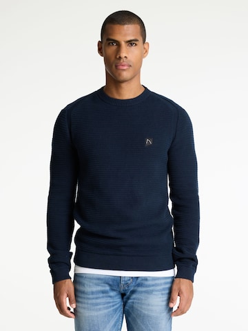 CHASIN' Sweater ' Guide ' in Blue: front
