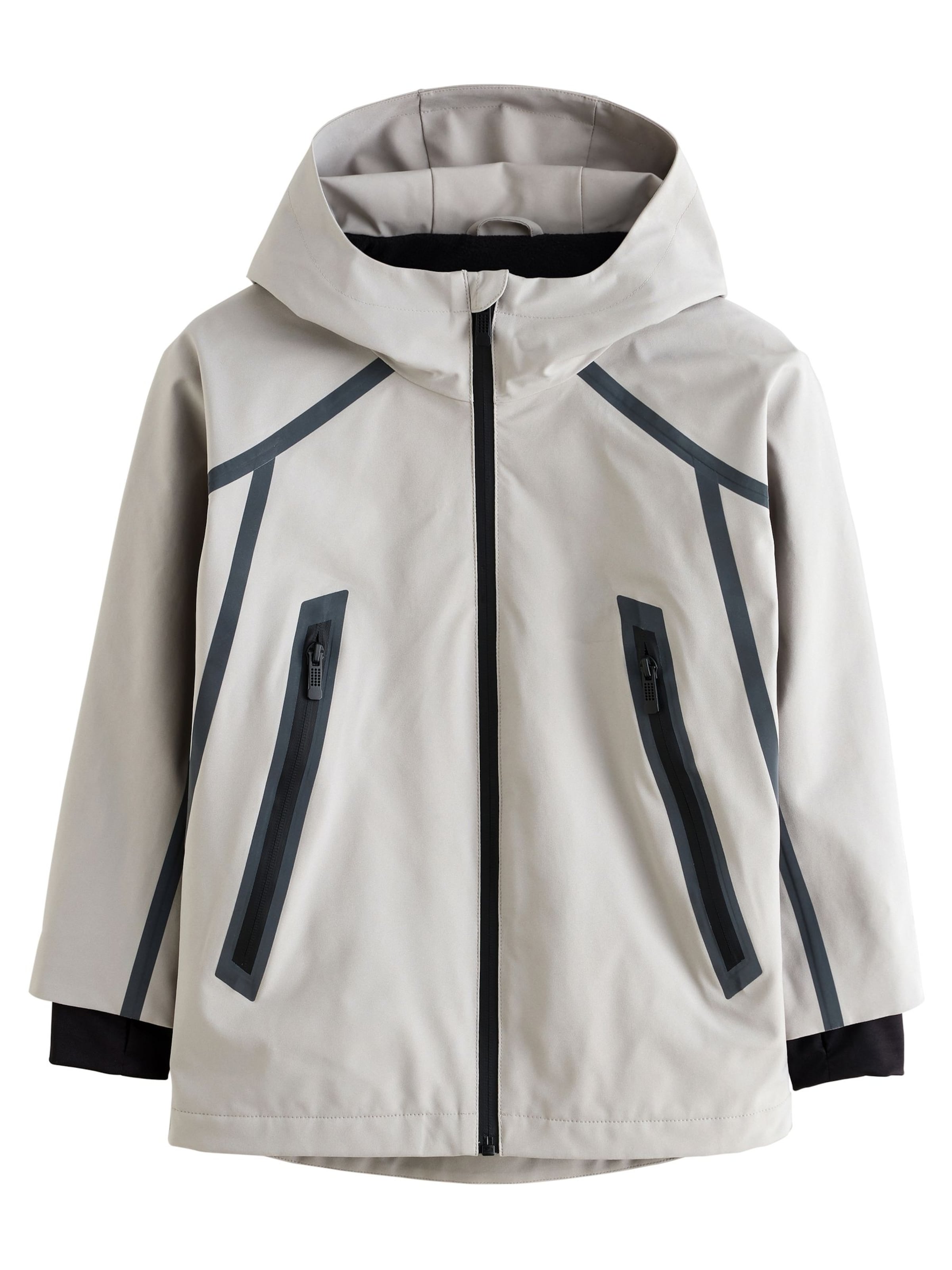 Next Välikausitakki värissä harmaa: etupuoli