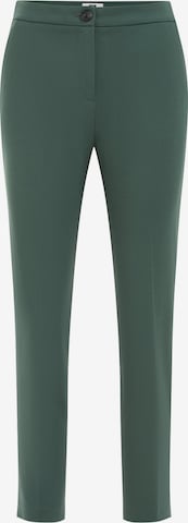 Pantaloni con piega frontale di WE Fashion in verde: frontale