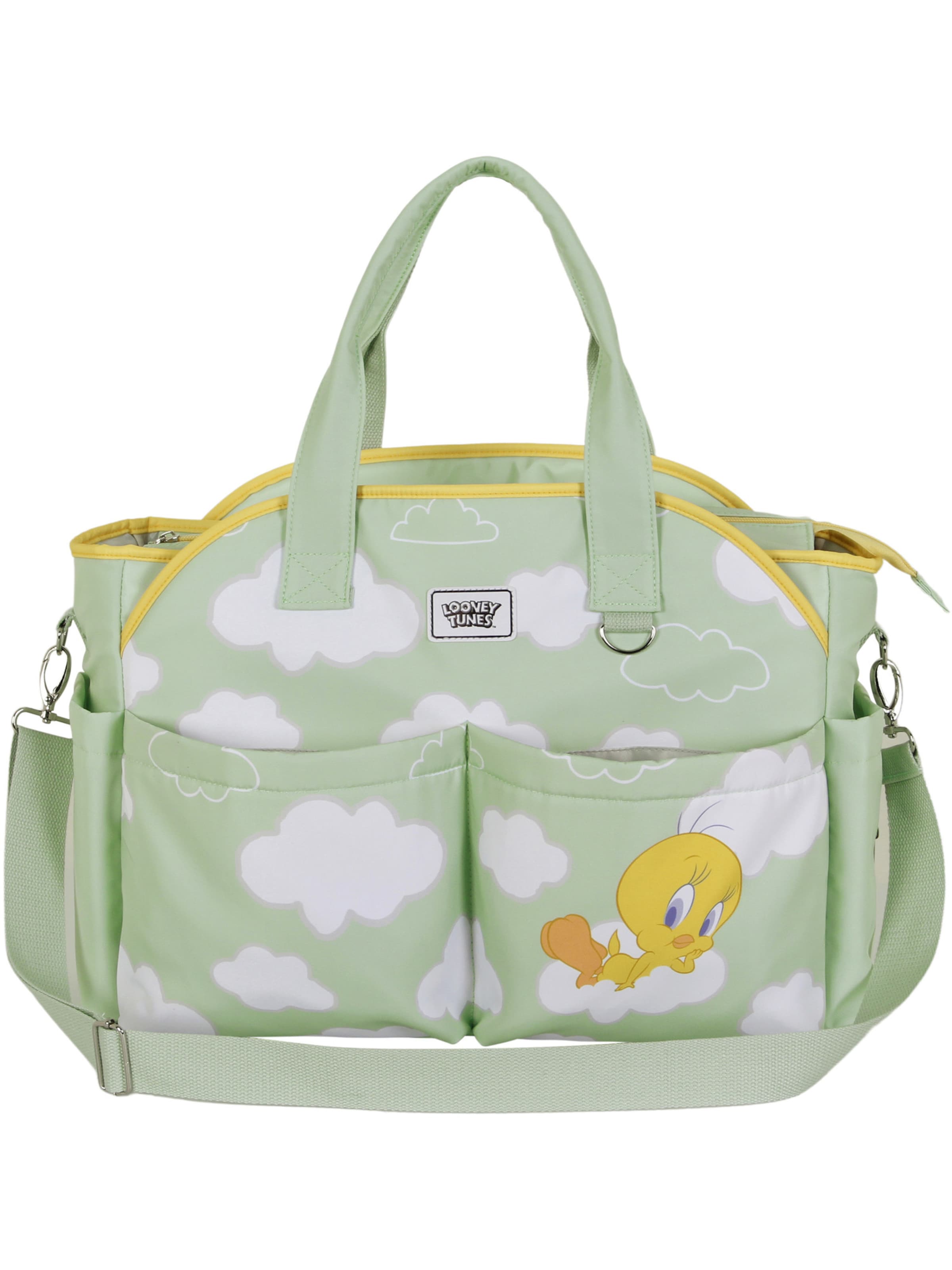Warner Bros. Nursing bag 'Looney Tunes Tweety Clouds-Mommy' in Green: front