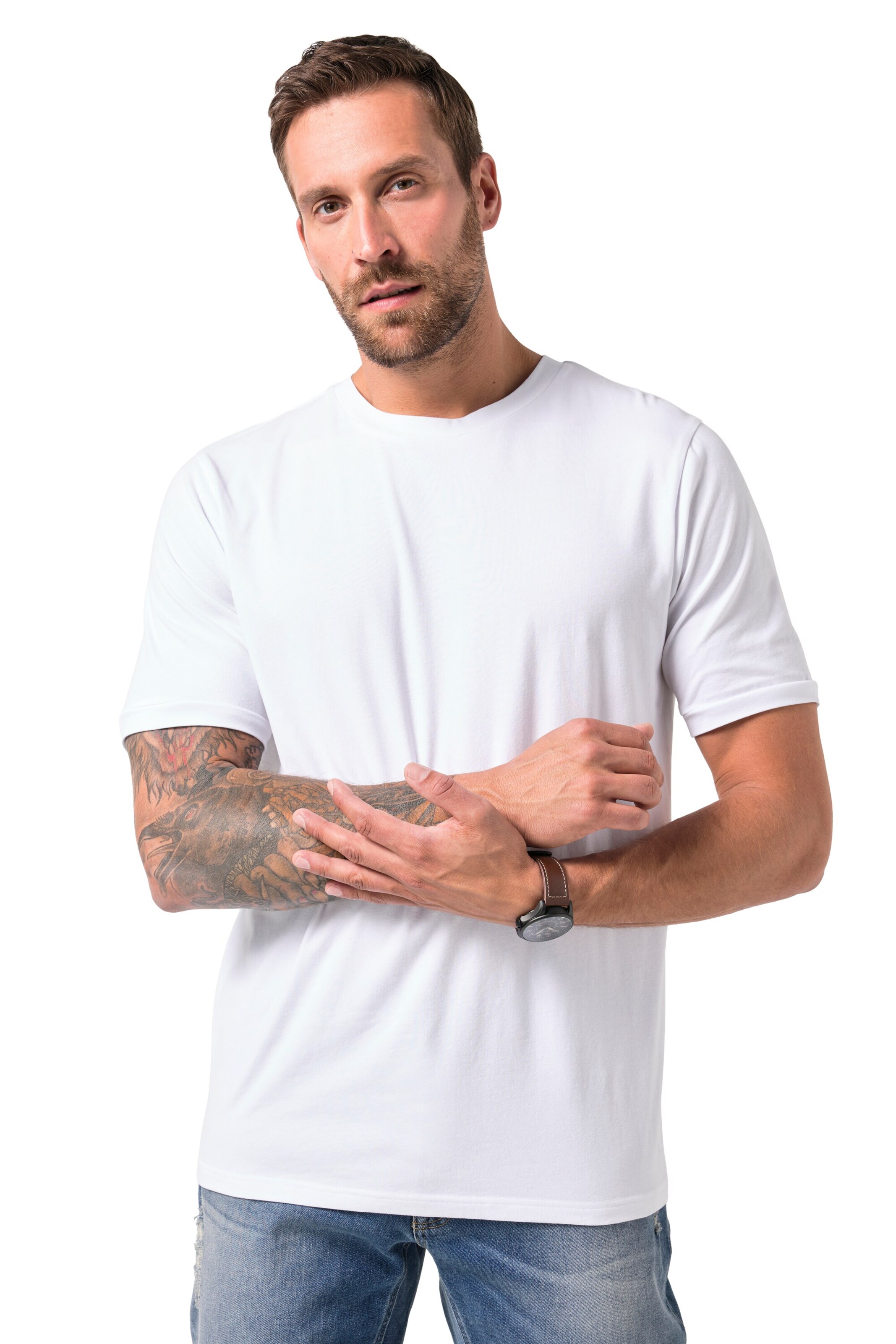 JP1880 T-Shirt in Weiß: Vorderseite