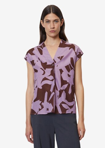 Marc O'Polo Blouse in Lila: voorkant