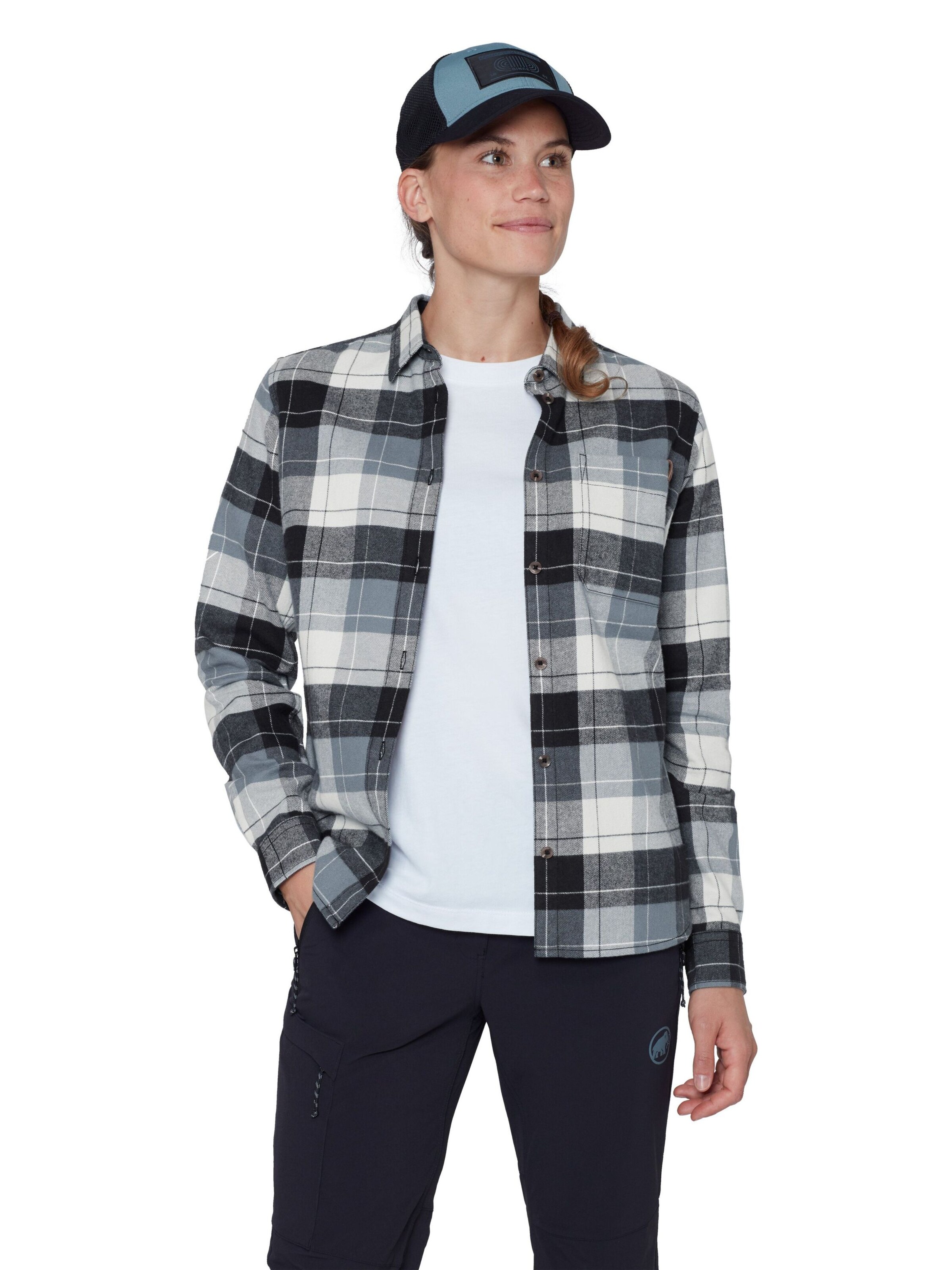 MAMMUT Bluse ‘Trovat’ in Grau: Vorderseite