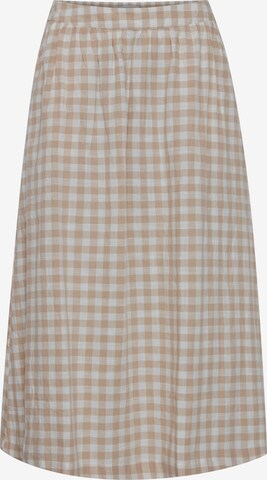 ICHI Skirt 'GRY' in Beige: front