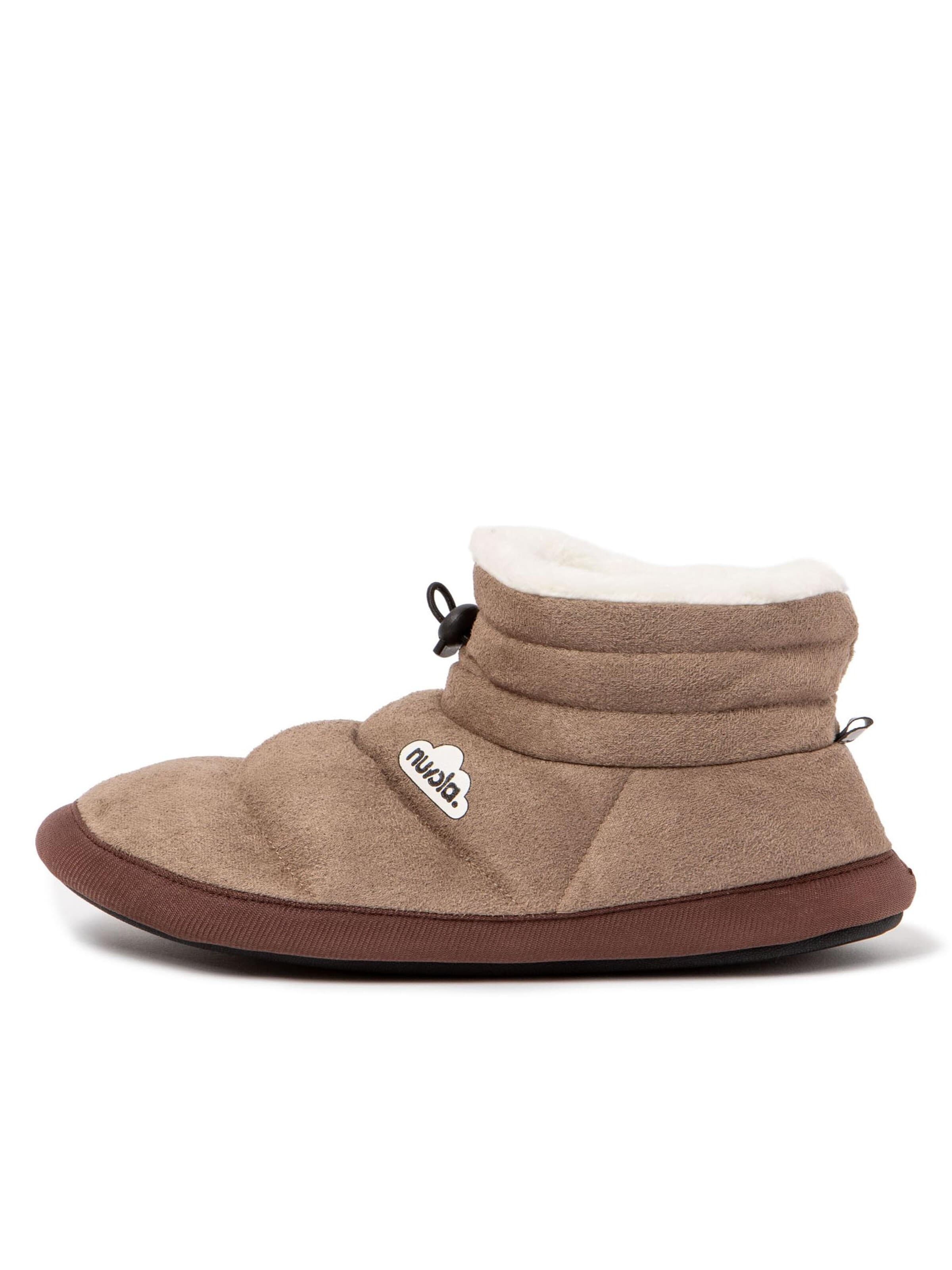 Pantoufle 'Home Velvet' Nuvola. en gris : devant
