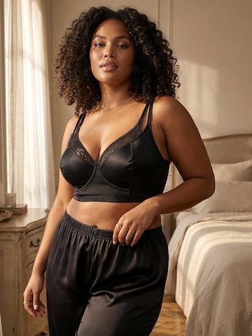Trendyol Curve Bustier BH in Schwarz