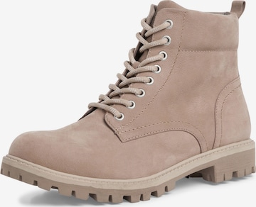 Volg ons Kennis maken flauw TAMARIS Lace-Up Ankle Boots in Greige | ABOUT YOU