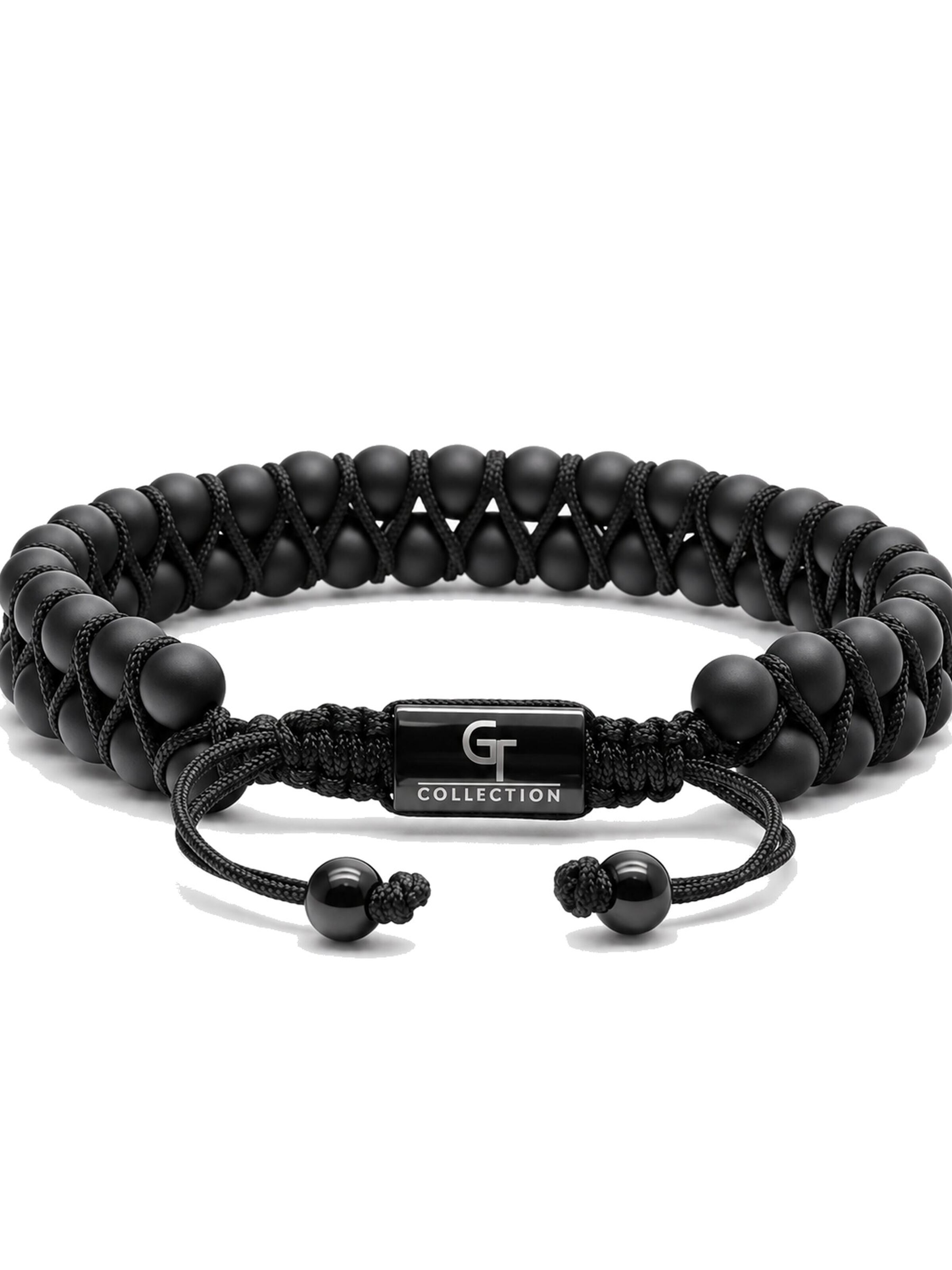 GT CollectionNarukvica 'Black Onyx Double-Row' - crna boja