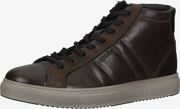 IGI&CO High-Top Sneakers in Brown: front