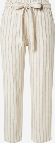 TOM TAILOR DENIM Tapered Pants in Beige: front