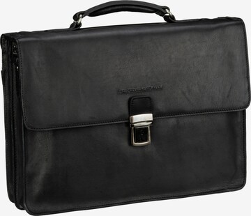 The Chesterfield Brand Document Bag in Black: front