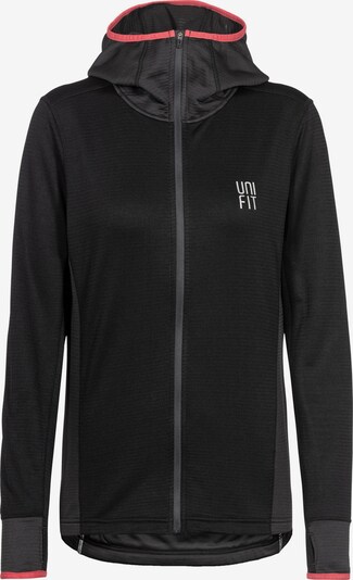 UNIFIT Athletic Fleece Jacket in Grey / Pink / Black / White, Item view