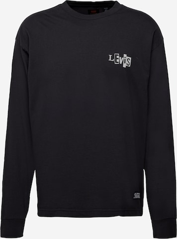 Levi's Skateboarding Shirt 'Skate Graphic Box LS Tee' in Zwart: voorkant