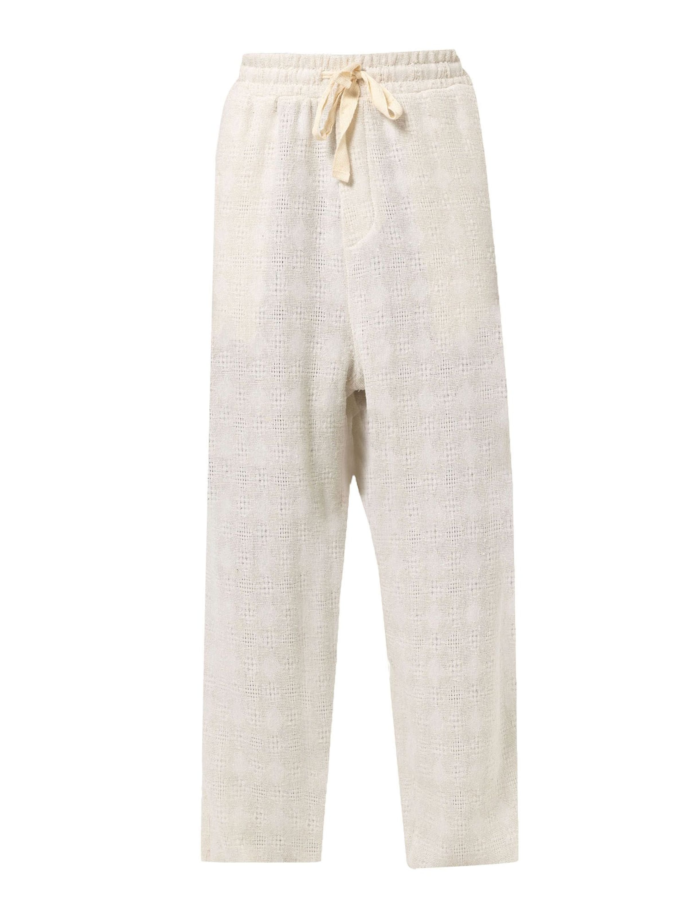 VAMOS CLO Püksid, värv valge: eest vaates