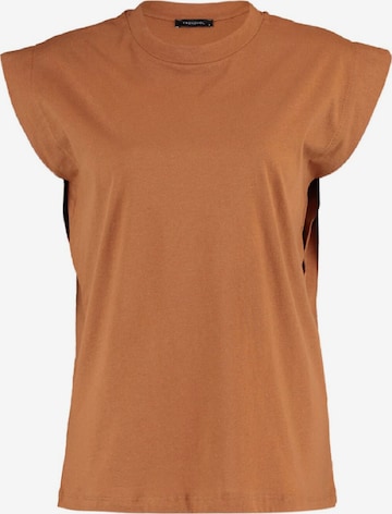 Trendyol - Camisa em castanho: frente
