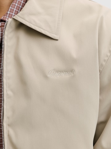 JACK & JONES Kevad-sügisjope 'JORCATSKILLS HARRINGTON', värv pruun