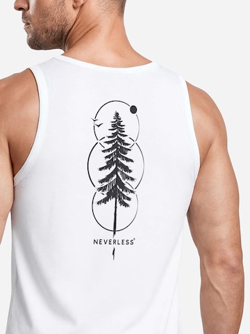 Neverless Shirt 'Outdoor Baum' in White