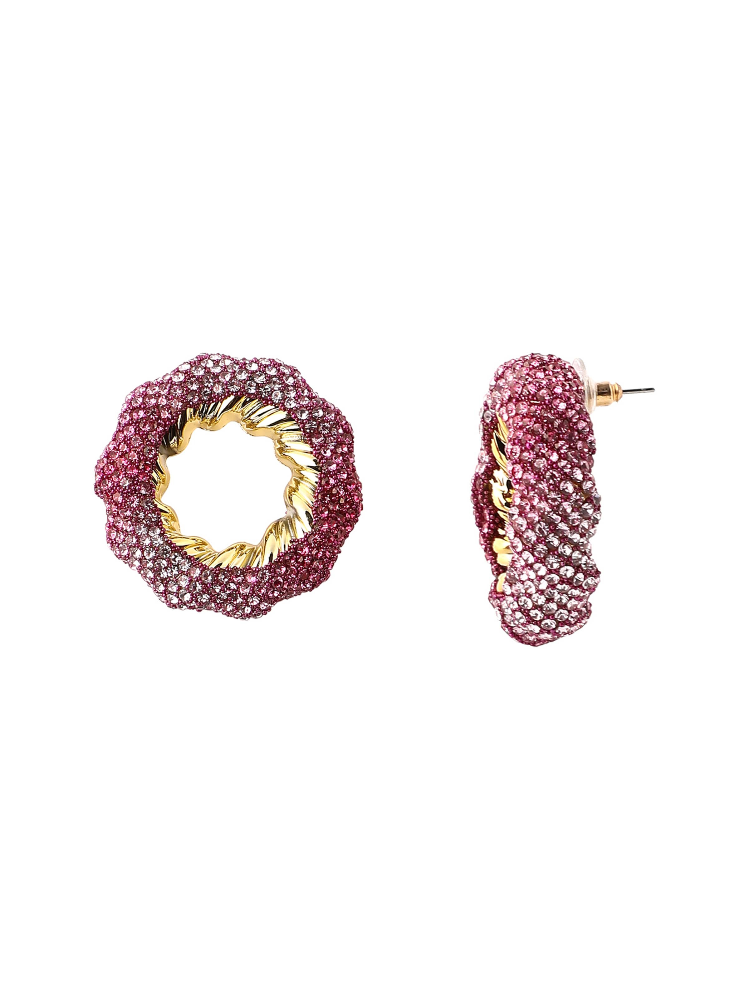 SOHI Øreringe 'Anjna' i pink