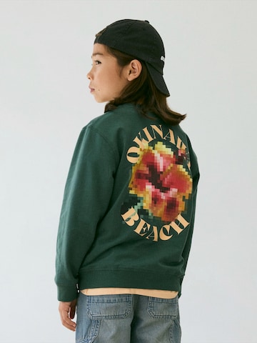 NAME IT Sweatshirt 'NKMJUAN' in Green: front