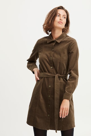 Robe-chemise 'Tean' Fransa en marron : devant
