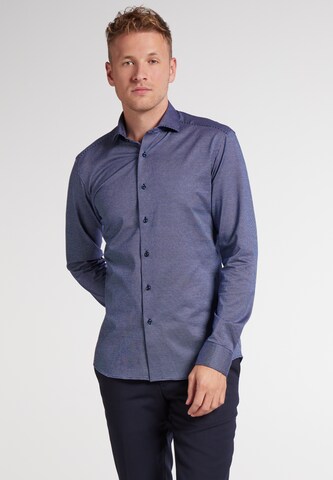 ETERNA Slim Fit Hemd in Blau: Vorderseite