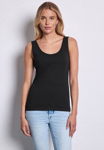 Street One Studio Top in Black: front