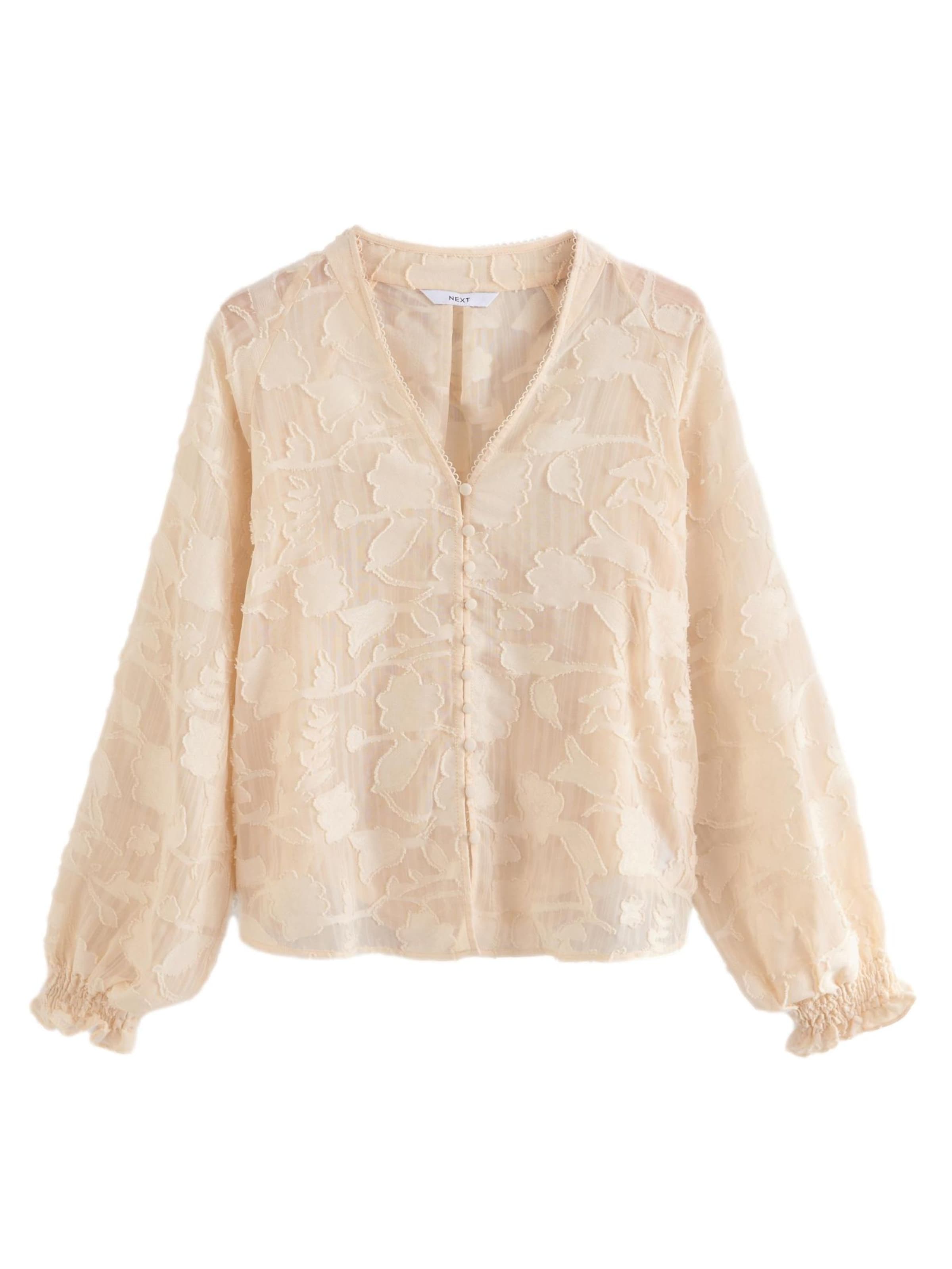 Next Блузка в Бежевый: спереди