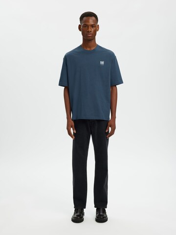 T-Shirt SELECTED en bleu