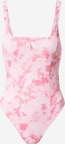 Bustier Maillot de bain Calvin Klein Swimwear en rose : devant