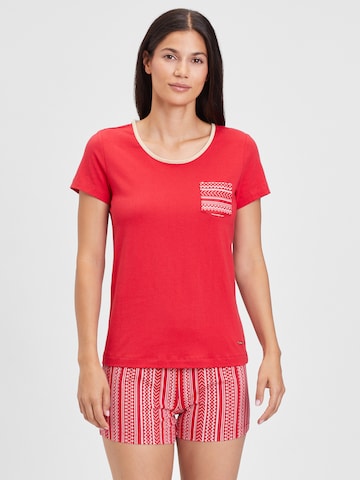 s.Oliver Pyjama in Rood: voorkant