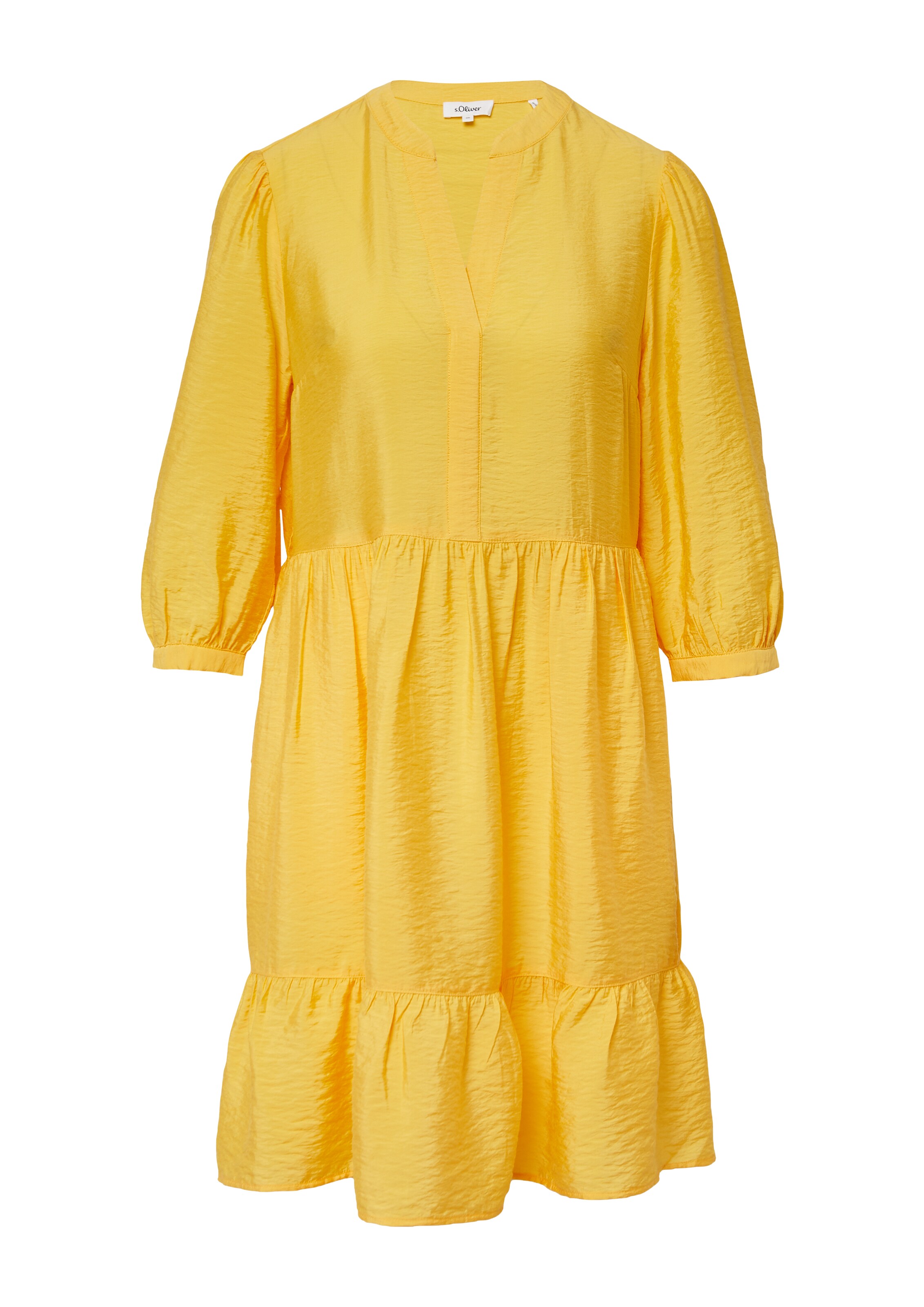 s.Oliver Kleid in Gelb: Vorderseite