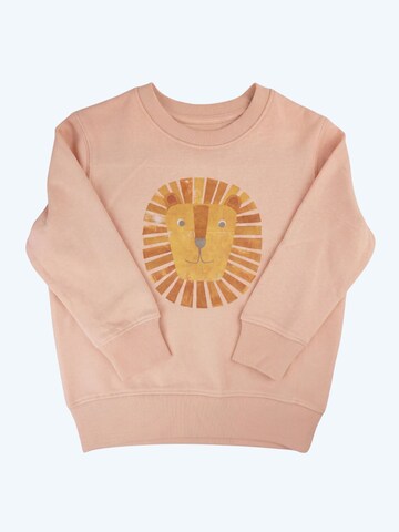 MelaDi Sveter 'Kinder Sweater aus Biobaumwolle - Löwe' - Béžová: predná strana