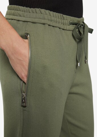 Marc O'Polo Tapered Pants 'Lontta' in Green